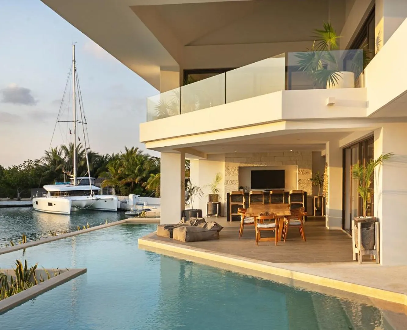 Luxury Villa 5 Bdr Oceanfront 5 Min Walk To Cenote Puerto Aventuras